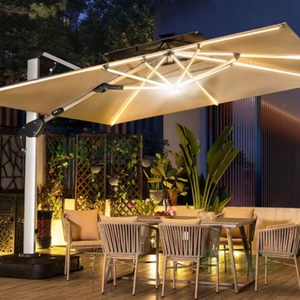 Parapluie <span class=keywords><strong>de</strong></span> patio extérieur en aluminium <span class=keywords><strong>de</strong></span> poteau latéral <span class=keywords><strong>de</strong></span> fabricant direct pour le restaurant <span class=keywords><strong>de</strong></span> jardin ou le <span class=keywords><strong>bain</strong></span> <span class=keywords><strong>de</strong></span> <span class=keywords><strong>soleil</strong></span> parapluie <span class=keywords><strong>de</strong></span> style romain - Product Image 1