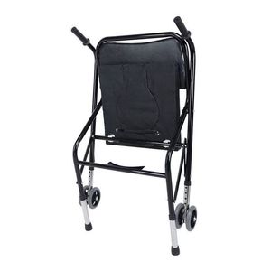 <b>Commode</b> Chair With Wheels Foldable High Back Steel Frame For Elderly Mobility Aid - Product Image 2