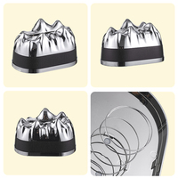 UFORU Luxe Boîte à Mouchoirs Montagne enneigée, Organisateur de Bureau avec Base Effet Bois et Conception à Ressort de Levage