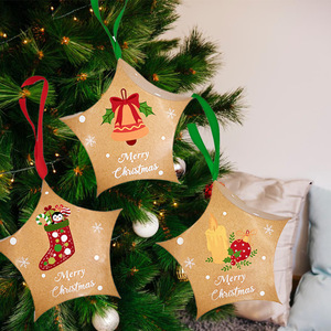 Cajas de Regalo de Cartón con Forma de Estrella para Colgar en el Árbol de Navidad, Cajas para Empacar Dulces y Chocolates, Cajas de Regalo para Fiestas, Suministros Navideños con Cinta - Product Image 2