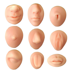 Modèle d'entraînement en silicone souple pour piercing, simulation d'oreille, nez, lèvre, langue, nombril, outil de présentation de bijoux pour studio de tatouage et de piercing - Product Image 3
