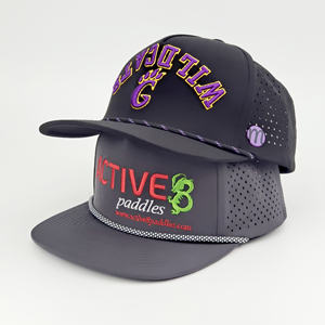 Gorra de Béisbol Personalizada con Logotipo, de Alta Calidad, de 5 Paneles, con Perforaciones Cortadas a Láser, Resistente al Agua para Hombre - Product Image 2