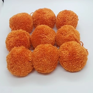Pompón de algodón 100% de alta calidad Sjzmm, <span class=keywords><strong>pompones</strong></span> de algodón grandes de 8cm, <span class=keywords><strong>pompones</strong></span> de lana hechos a mano 100% - Product Image 4