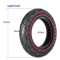 Neumático Sólido de Goma Rojo 10x2.125 para Patinete Eléctrico Xiaomi M365/PRO/PRO2/1S/Kukirin M4/M4 Pro/Kukirin G2 Max, Entrega Rápida desde Almacén en la UE