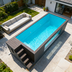 Ready on Sale Brand New Above Ground Prefabricated Multifunctional Swim Pool and Spa for Outdoor Adult Swimming pool - Product Image 3