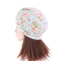 Turbante plisado indio para mujer, gorro de alta calidad con estampado árabe de algodón, Hijab, gran oferta, 2022