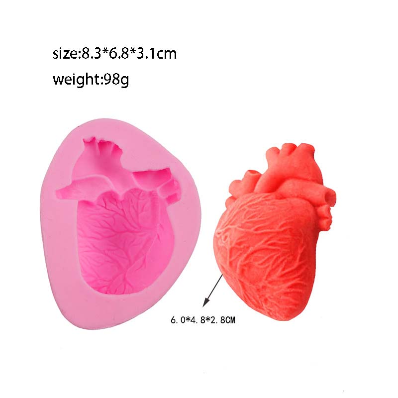 Moule silicone en forme de coeur