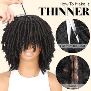 Popular peluca sintética Africana Dreadlock <span class=keywords><strong>con</strong></span> rizos en espiral y <span class=keywords><strong>trenzas</strong></span> retorcidas para mujeres <span class=keywords><strong>africanas</strong></span> - Product Image 3