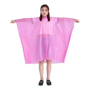 Support Customization Fashion Hooded Square Waterproof Raincoat Poncho Disposable Rainwear