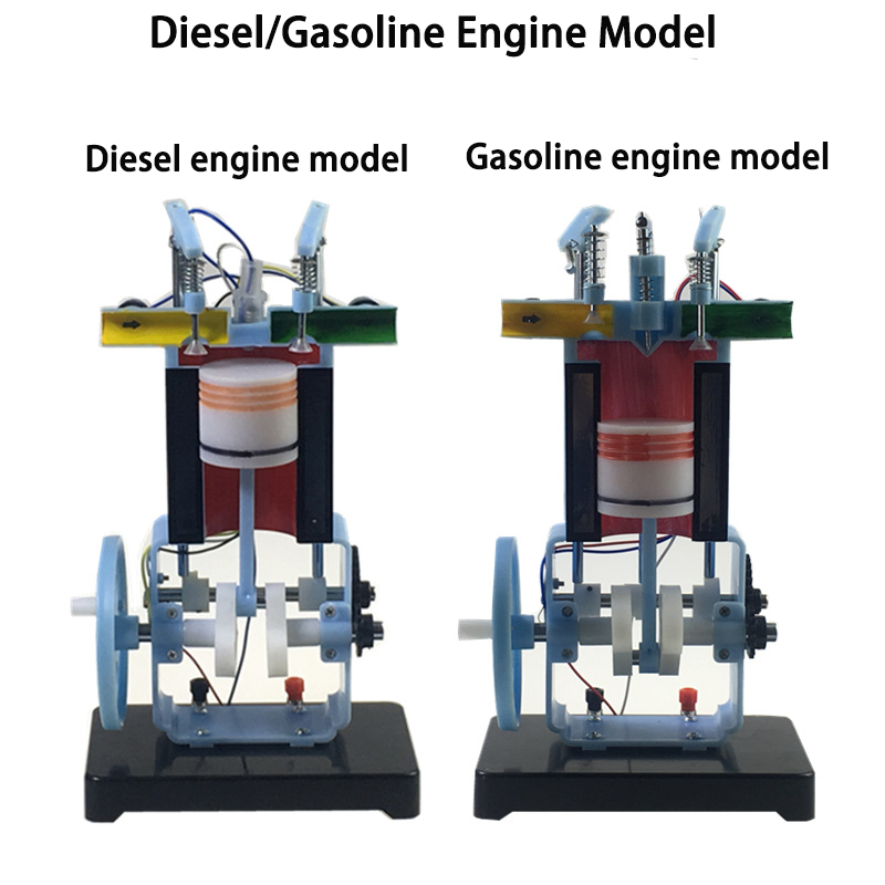Gasoline and Diesel Engine Models for Physics Teaching
