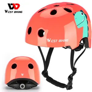 WEST BIKING Ready To Ship Riding Children Bicycle Children's Helmet For 5-12 Year Kids Motorcycle Children