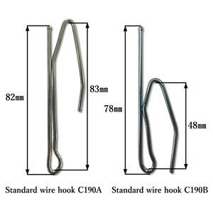 Tige métallique Métal S-fold Embrasse Pôle Piste Chaîne Coureur Pin Suspendu Maison Décoratif Crochet En Plastique Rideau Rail Accessoire - Product Image 2