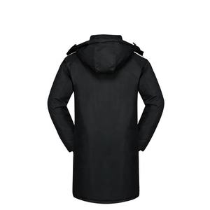 חורף בגדים עם הוד חם מרופד מעיל ריפוד מעיל שחור להאריך ימים יותר ארוך גברים - Product Image 2