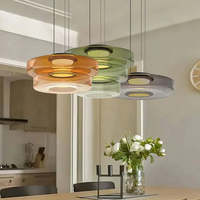 Luminaire suspendu en verre vintage Wabi-Sabi vert de style américain SIMIG pour salle à manger, bar, café, maison d'hôtes