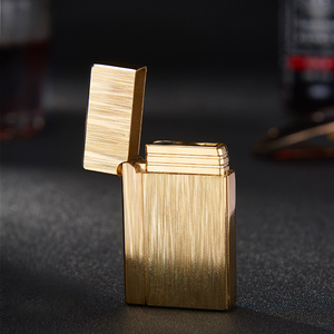 오픈 커버 사이드 슬라이드 블루 플레임 토치 라이터 가스 충전식 부탄 라이터 - Product Image 5