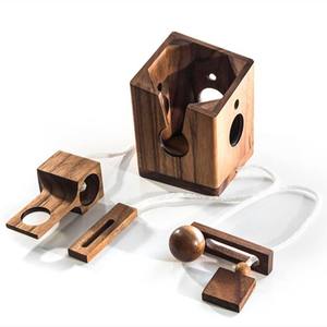 Puzzle di <span class=keywords><strong>bottiglia</strong></span> arredamento rustico della stanza stimolante 3D <span class=keywords><strong>rompicapo</strong></span> in legno portabottiglie di <span class=keywords><strong>vino</strong></span> serratura in legno puzzle regali divertenti - Product Image 3