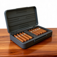 Boîte à cigares en alliage d'aluminium anodisé de qualité supérieure |   Rangement hermétique et résistant à l'humidité |   Usiné par CNC |   Personnalisation OEM/ODM |   Usine