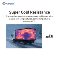 Camions publicitaires mobiles à LED alimentés par un générateur diesel de 20 kW, écran étanche IP66, autonomie de 22 heures, pour la publicité