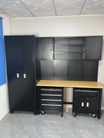 Armoire de rangement d'outils en acier robuste OEM/OBM personnalisable, avec 5 tiroirs verrouillables, design à roulettes, revêtement en poudre pour garage