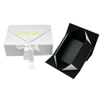Maßgefertigte Luxus-Geschenkbox in Rosa mit Magnetverschluss, Geprägtem Logo und Band für Kosmetik- und Beauty-Set-Verpackungen