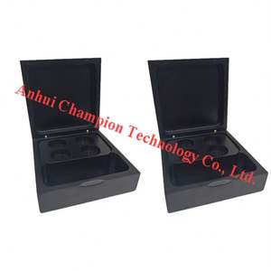 Soporte de cápsula de café de madera natural Caja de café portátil de 2 ranuras - Product Image 1