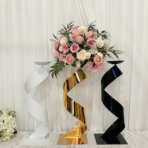 Gold Spiral Metal Flower Stand Wedding Centerpiece <b>Table</b> <b>Decor</b> for Party & Banquet - Product Image 5