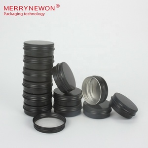 Latas Negras de 30ml-5220 para Enlatar Alimentos con Tapa de Rosca, Latas Metálicas de Aluminio Vacías para Cosméticos, Crema Facial - Product Image 1
