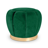 Pochette en velours pour femme, repose-pieds rond avec Base en or, style moderne, nouveau