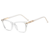 Monture de lunettes optiques carrées Partagas TR90 avec charnière à ressort, anti-lumière bleue, pour femmes