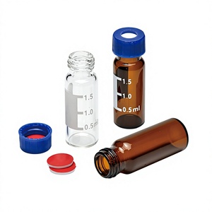 Vial de Cromatografía Degao de 2 ml, Transparente, Ámbar, Graduado, con Tapa de Rosca, Septum de PTFE, para HPLC, GC, Autosampler, Botella de Almacenamiento de Muestras - Product Image 1