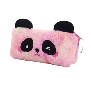 Leuke Cartoon Panda Pluche Potloodetui Kleurverloop Grote Capaciteit Penetui Zachte Briefpapier Organizer voor Kinderen Studenten - Product Image 6
