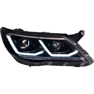 Feux de voiture pour <span class=keywords><strong>Tiguan</strong></span> Projecteur de phare LED Lentille 2009-2012 Animation DRL Signal dynamique Accessoires automobiles - Product Image 5