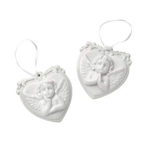 <b>Angel</b> Pendent Christmas Ball & Tree <b>Ornaments</b> Packaged in Confetti (2 PCS) - Product Image 1