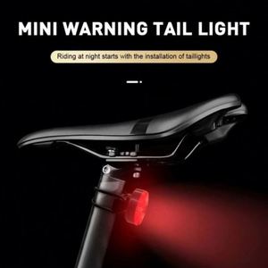 Mini Luz Trasera LED para Bicicleta, Recargable por USB, Resistente al Agua IPX4, Luz de Advertencia de Seguridad para Ciclismo, Lámpara Trasera para Casco - Product Image 3