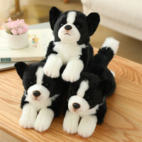 Personnalisé de luxe mignon chien En Peluche 30CM Mignon Simulation Chiot Enfants Poupées Bouclés Chien En Peluche Logo Personnalisé En Peluche Pour les enfants