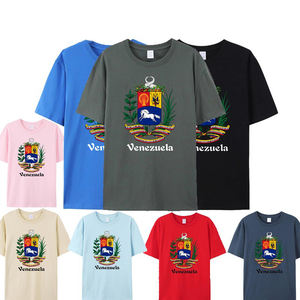 カスタムロゴベネズエラ国旗ヨーロッパコード半袖Tシャツ - Product Image 2