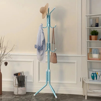 Porte-manteau sur pied moderne en métal avec porte-chapeaux pour entrée, salle de bain, salon ou chambre à coucher