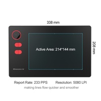 Tablette graphique et stylet sans fil NEW G20 de 10moons, 8192 niveaux, stylet numérique amélioré