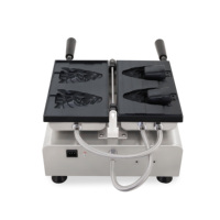 Machine commerciale de cône de gaufre machines de casse-croûte de gaufrier de taiyaki de licorne de maïs de crème glacée avec du CE