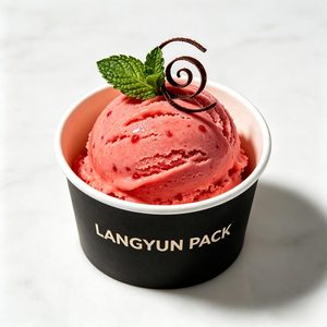 Coppette per Gelato Personalizzate con Coperchi a Cupola, Contenitori Anti-perdita con Doppio Rivestimento in PE, Varie Misure, in Carta Resistente all'Olio per Alimenti Congelati - Product Image 4