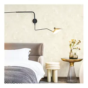 Gold Wallpaper Supplier China Eco-Friendly Household 3D Texture Modern Wallpaper 1.06m Embossed Blank Wallpaper for Interior