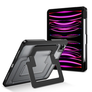 JUNBO 충격 방지 킥스탠드 클리어 백 스탠드 홀더 케이스 <span class=keywords><strong>ipad</strong></span> Pro 11 인치 13 인치 공기 <span class=keywords><strong>4</strong></span> 5 6 7 M5 커버 - Product Image 1