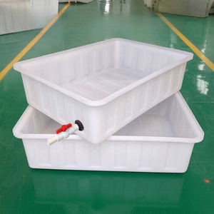 Large Thickened White Plastic Water Tank Rectangular Storage Bucket For Aquaculture Fish Turtle Breeding Shallow Basin Mould
