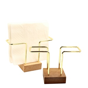 Logo personnalisé en gros personnalisé salle à manger restaurant table stockage organisateur boîte à mouchoirs porte-serviettes en bois avec boîte de cure-dents - Product Image 5