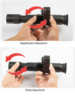 Télescope de chasse à vision nocturne FFP à zoom optique 8-24X amélioré avec laser Télescope de chasse tactique numérique 1080P pour 11mm 20mm