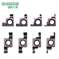 Daoqin Cnc Lathe Tool GER050-A/100-B/200-C/300-D Alat Pembuat Alur Sisipan Karbida Blase Sisipan Karbida Pembuat Alur