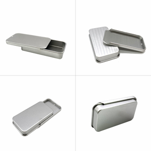 Factory Custom slide top tins Aluminium Tin Hight Quality Slide Tin Box
