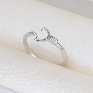 S925 <b>Silver</b> Through-Hole <b>Bead</b> Clip Open Ring 5.5.5 Female DIY Pearl Hollow Holder Accessory Jewelry Findings Components 109 - Product Image 3