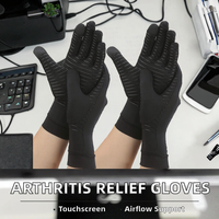Gants de compression en polyester Vilico pour l'arthrite, le soulagement de la douleur du canal carpien, compatibles avec les écrans tactiles, respirants, à doigts entiers