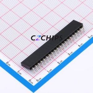XDM254-1-20-W-8.5-G0 Pin Socket Bent Lead Through Hole,P=2.54mm Connector 1x20P 2.54mm Square Hole Right Angle Insert - Product Image 2